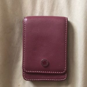 Coach business card holder
